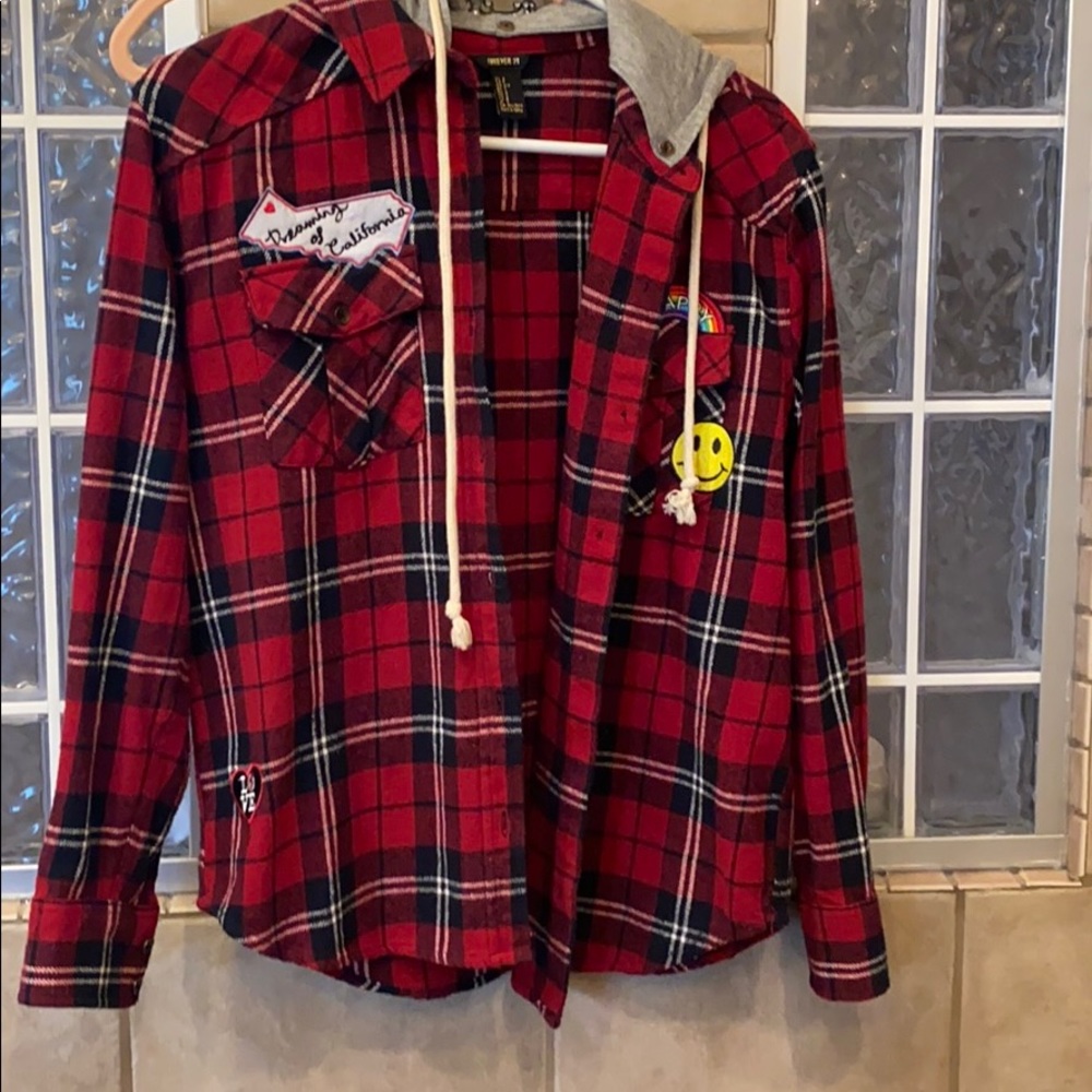 Forever 21 Flannel with patches